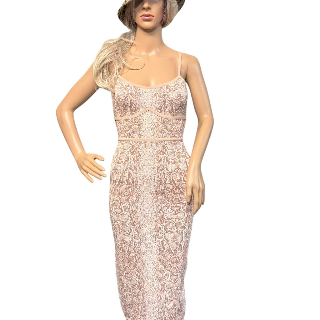 Bcbgmaxazria Snakeskin Cocktail Dress - Size Xs